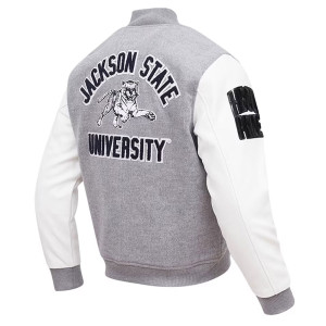 Classic Jackson State Tigers Varsity Gray Wool Jacket