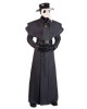 Classic Plague Doctor Halloween Black Wool Coat Classic Plague Doctor Halloween Black Wool Coat