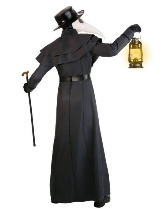 Classic Plague Doctor Halloween Black Wool Coat Classic Plague Doctor Halloween Black Wool Coat