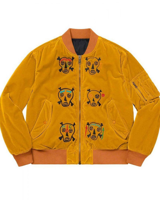 Clayton Patterson Skulls Supreme Velvet Jacket Clayton Patterson Skulls Supreme Velvet Jacket