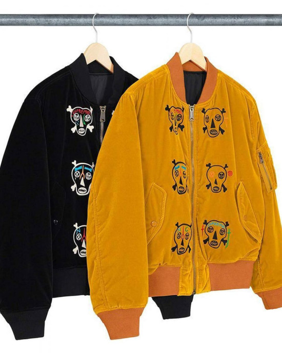 Clayton Patterson Skulls Supreme Velvet Jacket Clayton Patterson Skulls Supreme Velvet Jacket