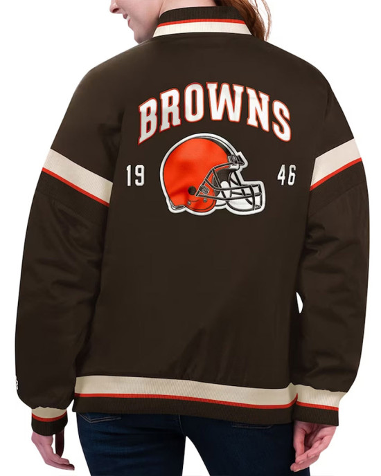 Cleveland Browns Tournament Brown Varsity Jacket