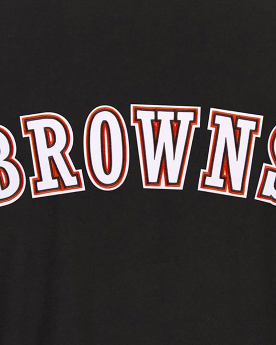 Cleveland Browns Varsity Black and Gray Wool Jacket