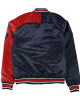 Cleveland Indians Navy and Red Varsity Satin Jacket