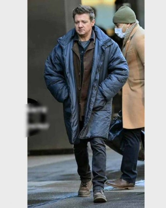 Clint Barton Hawkeye 2021 Jeremy Renner Puffer Coat Clint Barton Hawkeye 2021 Jeremy Renner Puffer Coat
