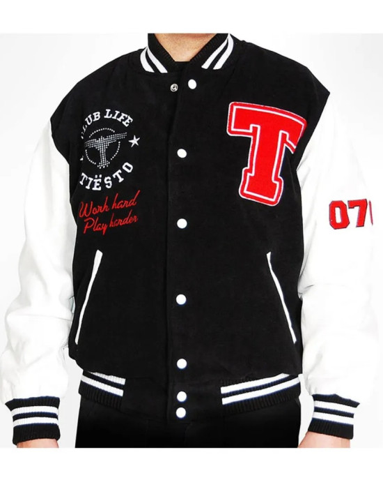 Club Life Tiesto Letterman Varsity Jacket Club Life Tiesto Letterman Varsity Jacket