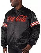 Coca Cola Black Bomber Varsity Jacket