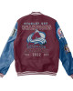 Colorado Avalanche Champions Varsity Maroon and Blue Jacket Colorado Avalanche Champions Varsity Maroon and Blue Jacket