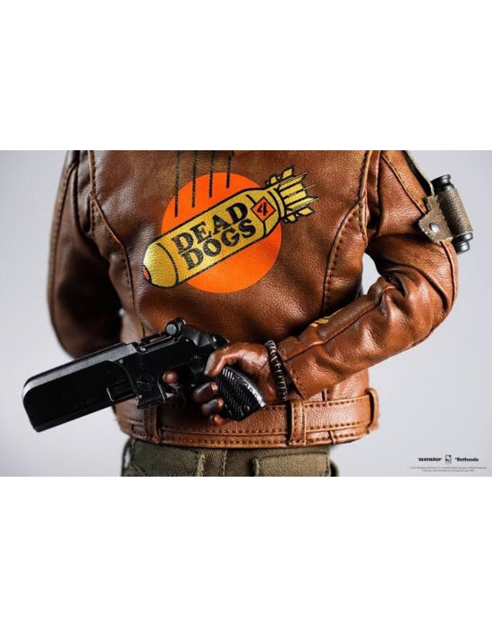 Colt Vahn Deathloop Brown Leather Jacket Costume