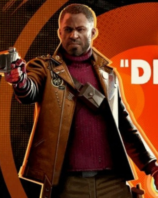 Colt Vahn Deathloop Brown Leather Jacket Costume Colt Vahn Deathloop Brown Leather Jacket Costume