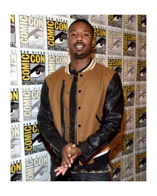 Comic Con Michael B Jordan Varsity Jacket