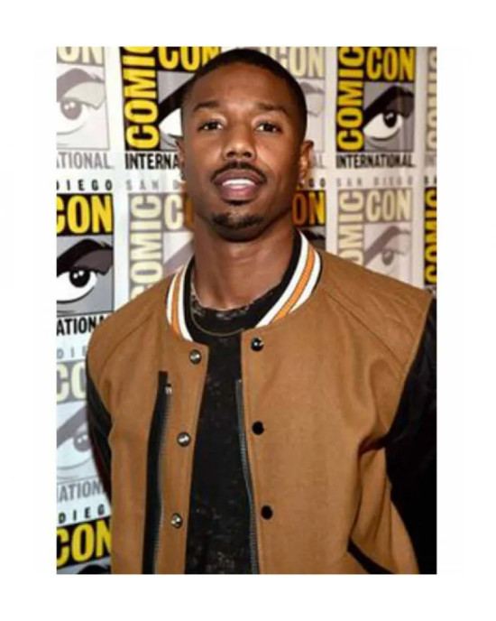 Comic Con Michael B Jordan Varsity Jacket