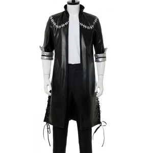 Dabi My Hero Academia Leather Coat Halloween Cosplay Costume