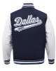 Dallas Cowboys Script Tail Classic Rib Varsity Jacket Dallas Cowboys Script Tail Classic Rib Varsity Jacket