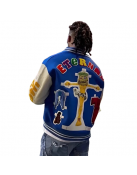 Damar Hamlin Super Bowl Blue Wool Varsity Jacket