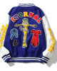 Damar Hamlin Super Bowl Blue Wool Varsity Jacket Damar Hamlin Super Bowl Blue Wool Varsity Jacket