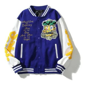 Damar Hamlin Super Bowl Blue Wool Varsity Jacket