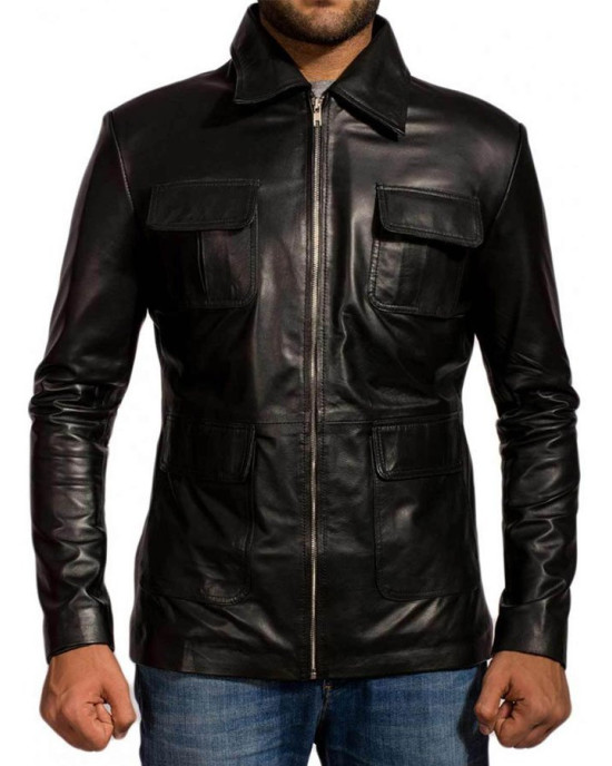 Damon Salvatore The Vampire Diaries Leather Jacket