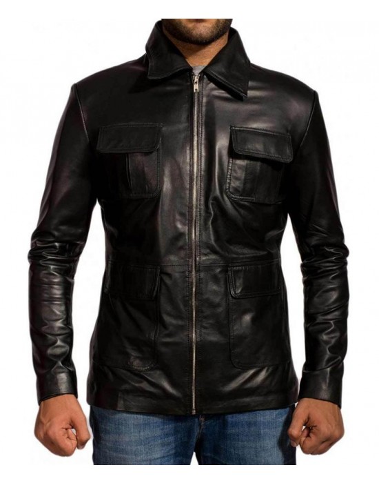 Damon Salvatore The Vampire Diaries Leather Jacket