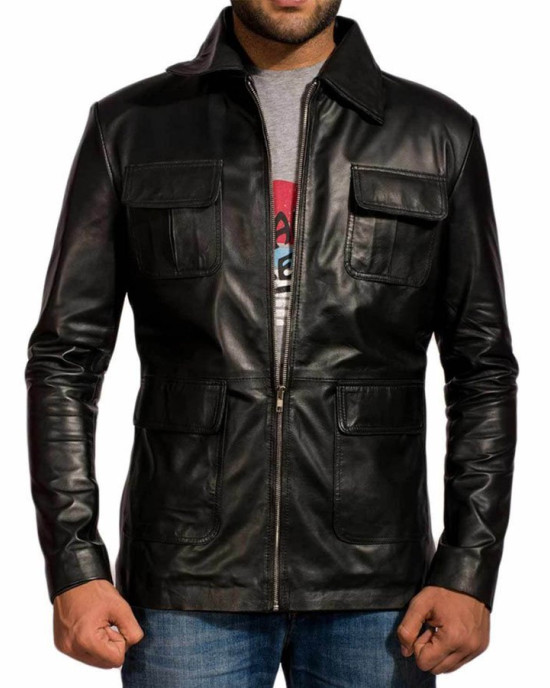 Damon Salvatore The Vampire Diaries Leather Jacket