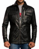 Damon Salvatore The Vampire Diaries Leather Jacket