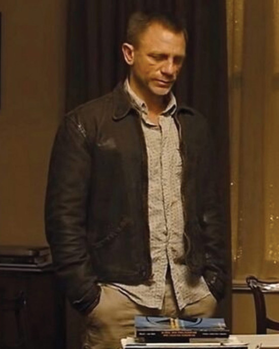 Daniel Craig Skyfall Brown Leather Jacket Daniel Craig Skyfall Brown Leather Jacket