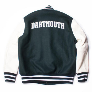 Dartmouth Green and White Varsity Jacket