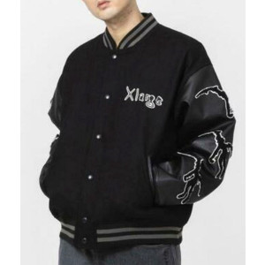 Death Note Wool/Leather Black Varsity Jacket 