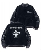 Death Note Wool/Leather Black Varsity Jacket