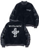 Death Note Wool/Leather Black Varsity Jacket