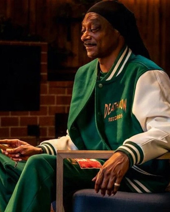 Death Row Records Snoop Dogg Green Varsity Jacket Death Row Records Snoop Dogg Green Varsity Jacket