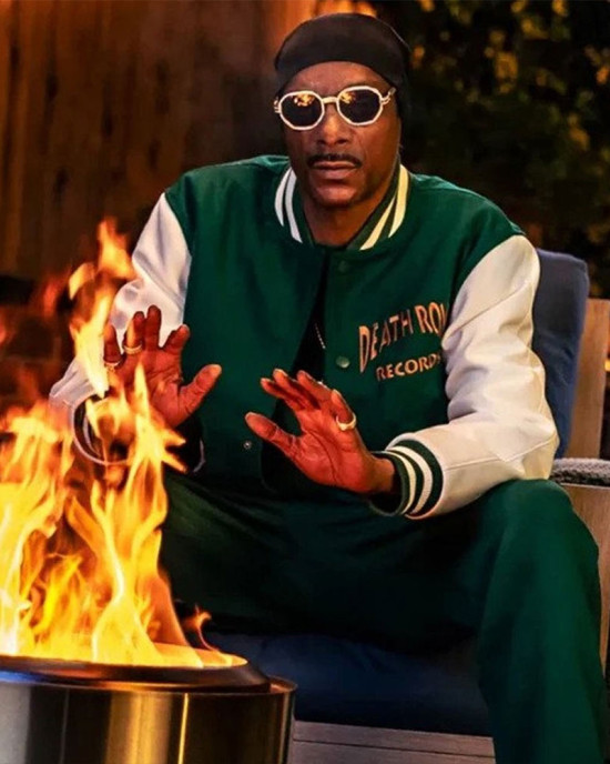 Death Row Records Snoop Dogg Green Varsity Jacket Death Row Records Snoop Dogg Green Varsity Jacket