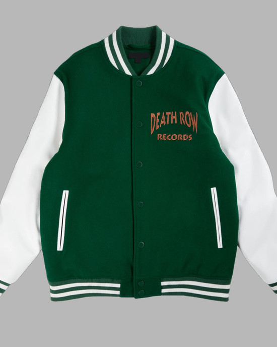 Death Row Records Snoop Dogg Green Varsity Jacket Death Row Records Snoop Dogg Green Varsity Jacket