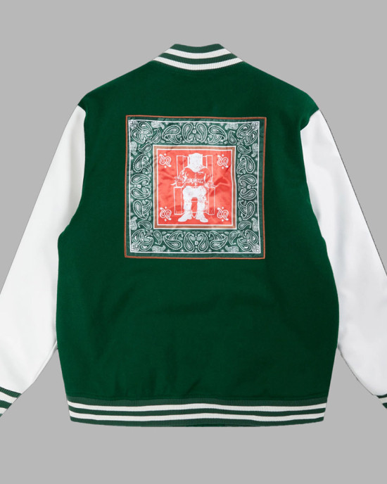 Death Row Records Snoop Dogg Green Varsity Jacket Death Row Records Snoop Dogg Green Varsity Jacket