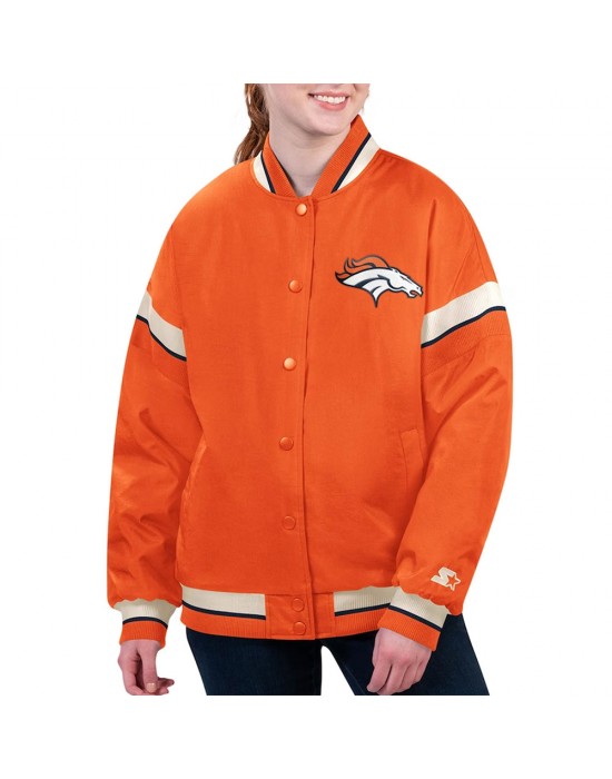 Denver Broncos Tournament Orange Varsity Jacket