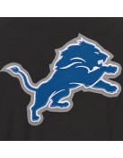 Detroit Lions Black and Gray Varsity Wool Jacket