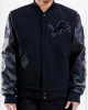 Detroit Lions Letterman Varsity Black Jacket Detroit Lions Letterman Varsity Black Jacket