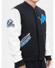 Detroit Lions Letterman Varsity Black and White Jacket Detroit Lions Letterman Varsity Black and White Jacket