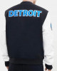 Detroit Lions Letterman Varsity Black and White Jacket Detroit Lions Letterman Varsity Black and White Jacket