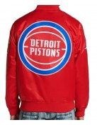 Detroit Pistons Red Bomber Jacket