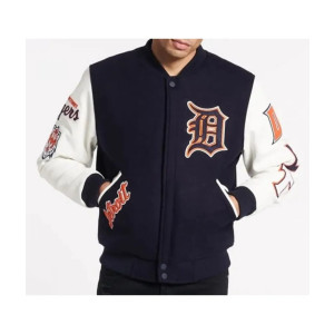 Detroit Tigers Logo Varsity Jacket