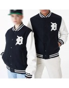 Detroit Tigers World Series 1984 Black Varsity Jacket