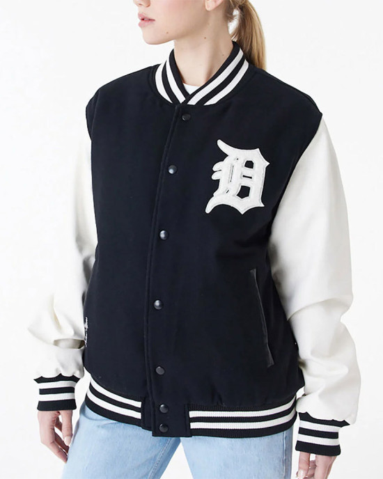 Detroit Tigers World Series 1984 Black Varsity Jacket Detroit Tigers World Series 1984 Black Varsity Jacket