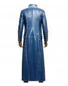 Devil May Cry 3 Vergil Blue Leather Trench Coat