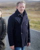 Douglas Henshall Shetland Black Peacoat Douglas Henshall Shetland Black Peacoat