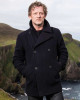 Douglas Henshall Shetland Black Peacoat Douglas Henshall Shetland Black Peacoat