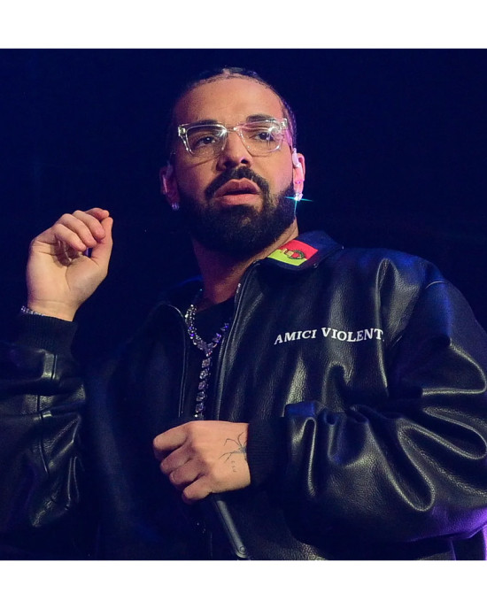Drake Amici Violente Leather Jacket Drake Amici Violente Leather Jacket