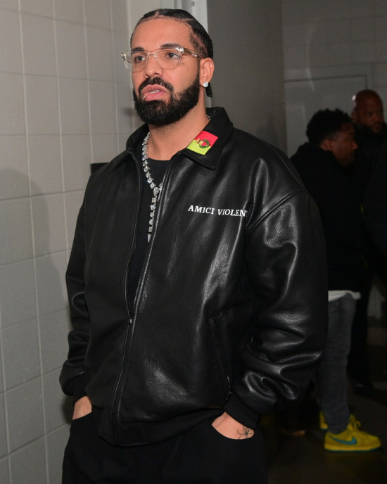 Drake Amici Violente Leather Jacket Drake Amici Violente Leather Jacket