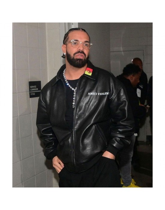 Drake Amici Violente Leather Jacket