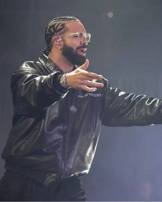 Drake Amici Violente Leather Jacket Drake Amici Violente Leather Jacket